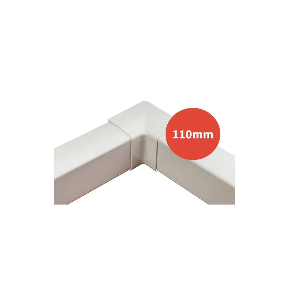 Angle intérieur goulotte OPTIMAL blanc 110mm