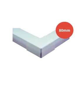 Angle extérieur goulotte OPTIMAL blanc 80mm