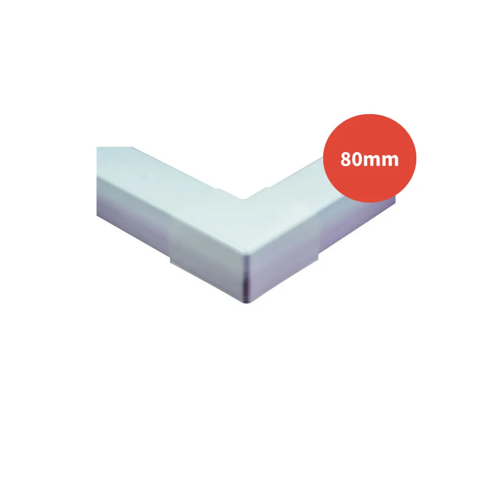 Angle extérieur goulotte OPTIMAL blanc 80mm