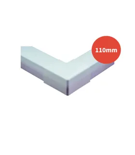 Angle extérieur goulotte OPTIMAL blanc 110mm
