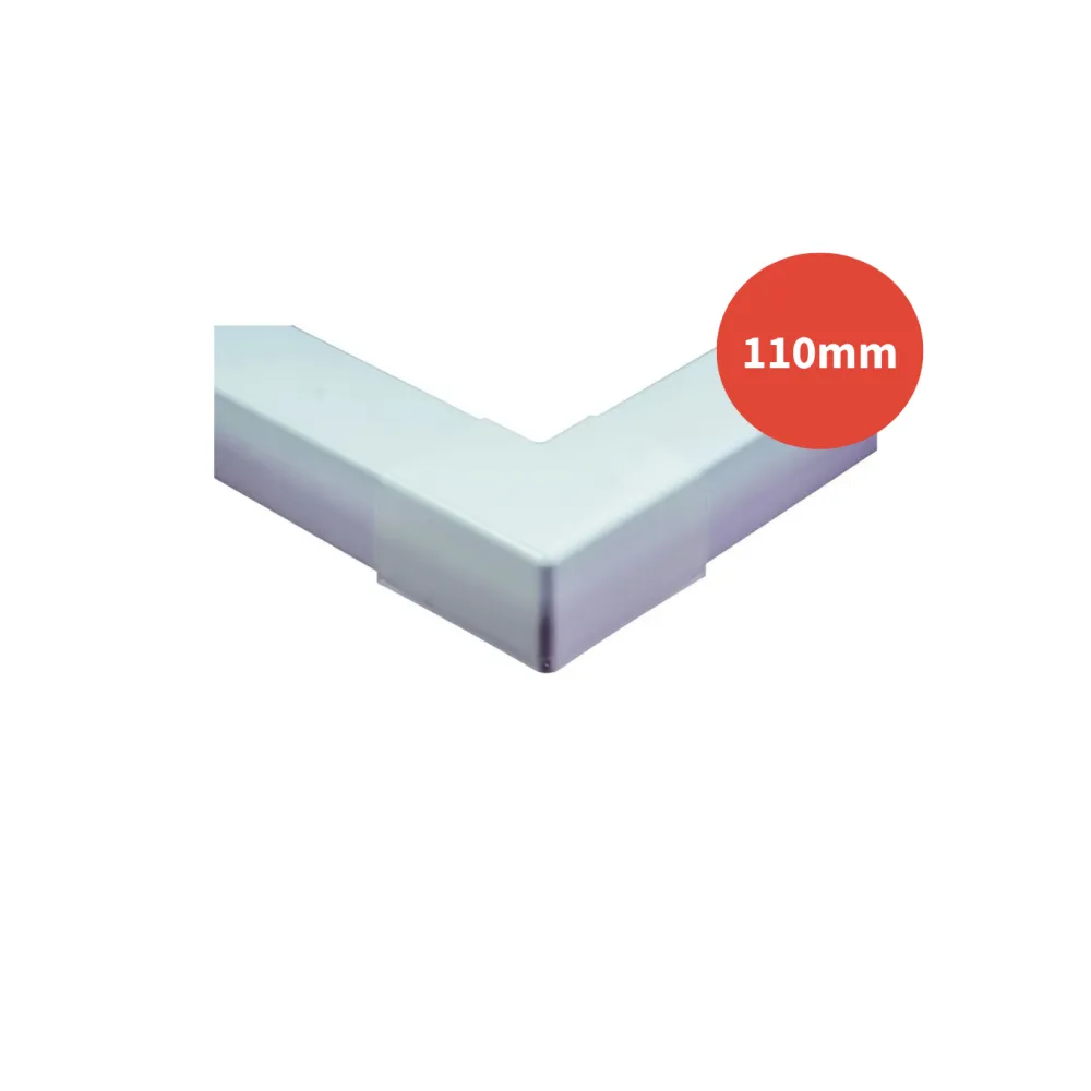 Angle extérieur goulotte OPTIMAL blanc 110mm