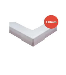 Angle à plat OPTIMAL blanche 110mm