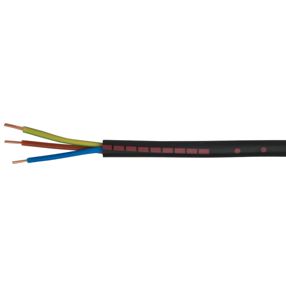 Câble électrique RO2V 50m - 3 câbles - 1,5mm²