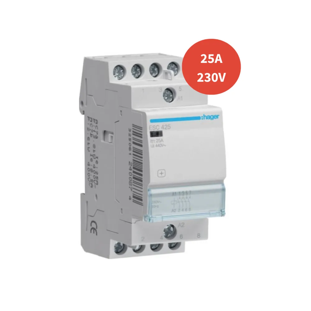 Contacteur modulaire HAGER 4f - 25A - 230V