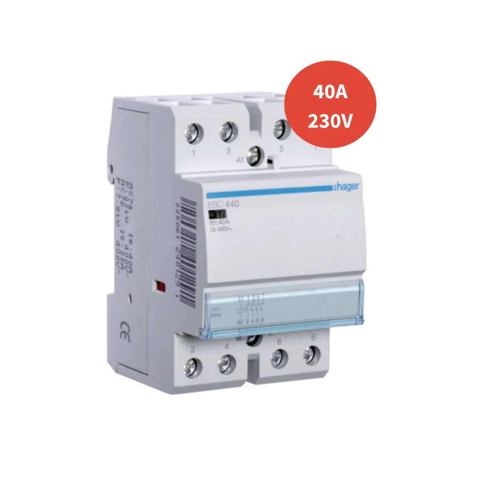 Contacteur modulaire HAGER 4f - 40A - 230V