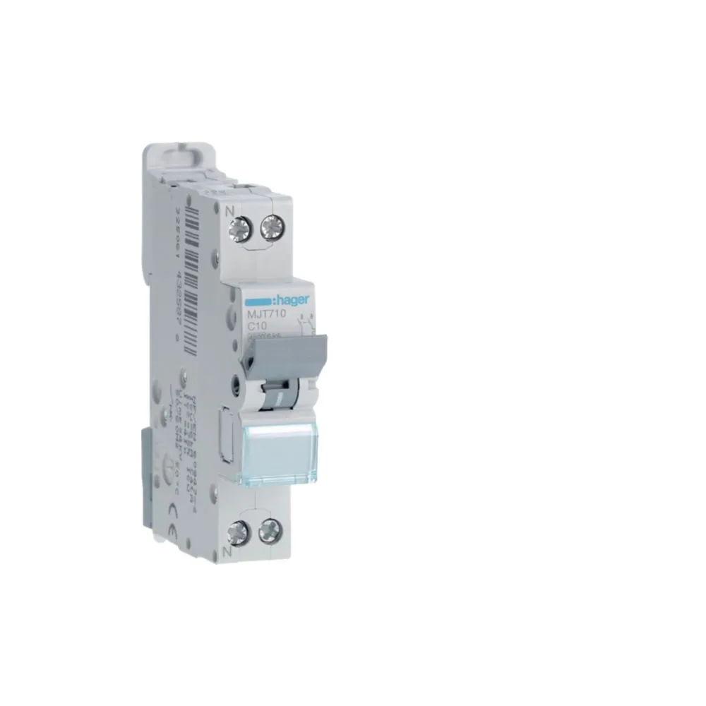 Disjoncteur Hager bi courbé - 10A