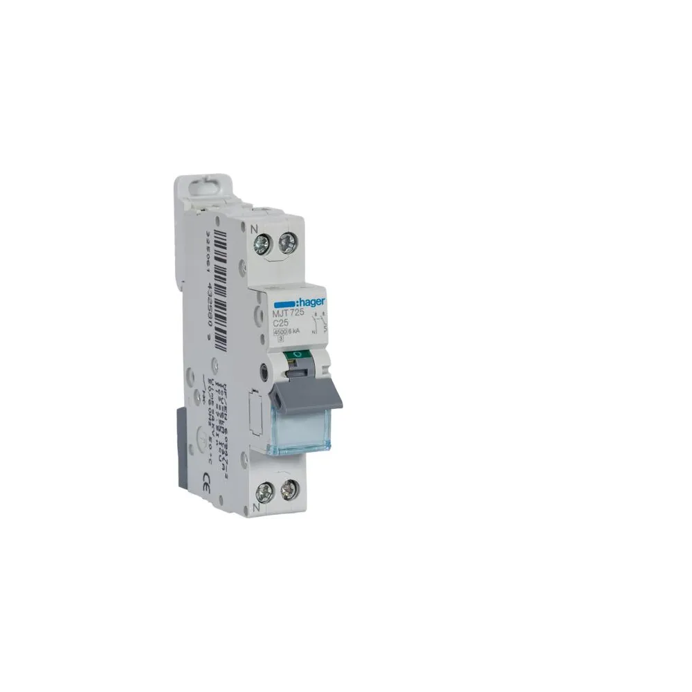 Disjoncteur Hager bi courbé - 25A