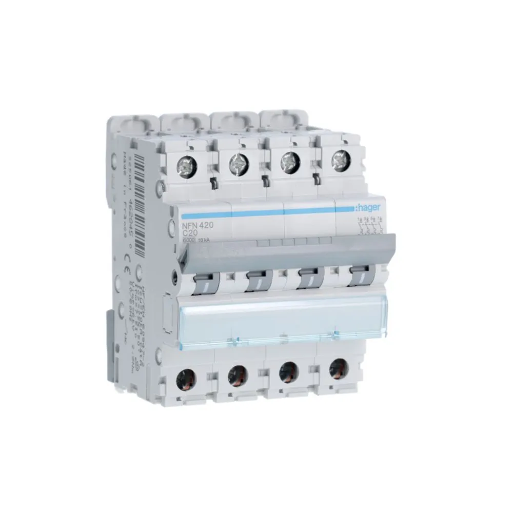 Disjoncteur Hager tri courbé - 20A