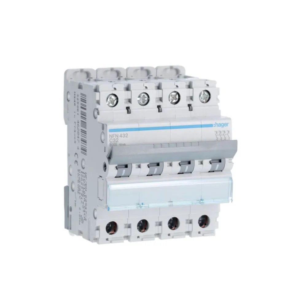 Disjoncteur Hager tri courbé - 32A