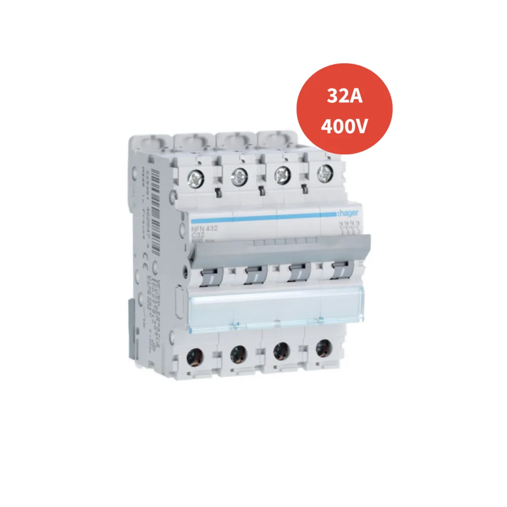 Disjoncteur Hager tri courbé - 32A