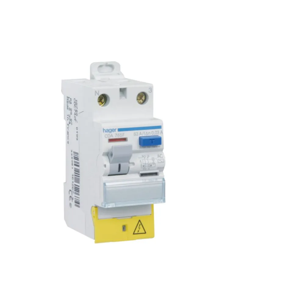 Interrupteur différentiel 2P 63A 30MA Type A