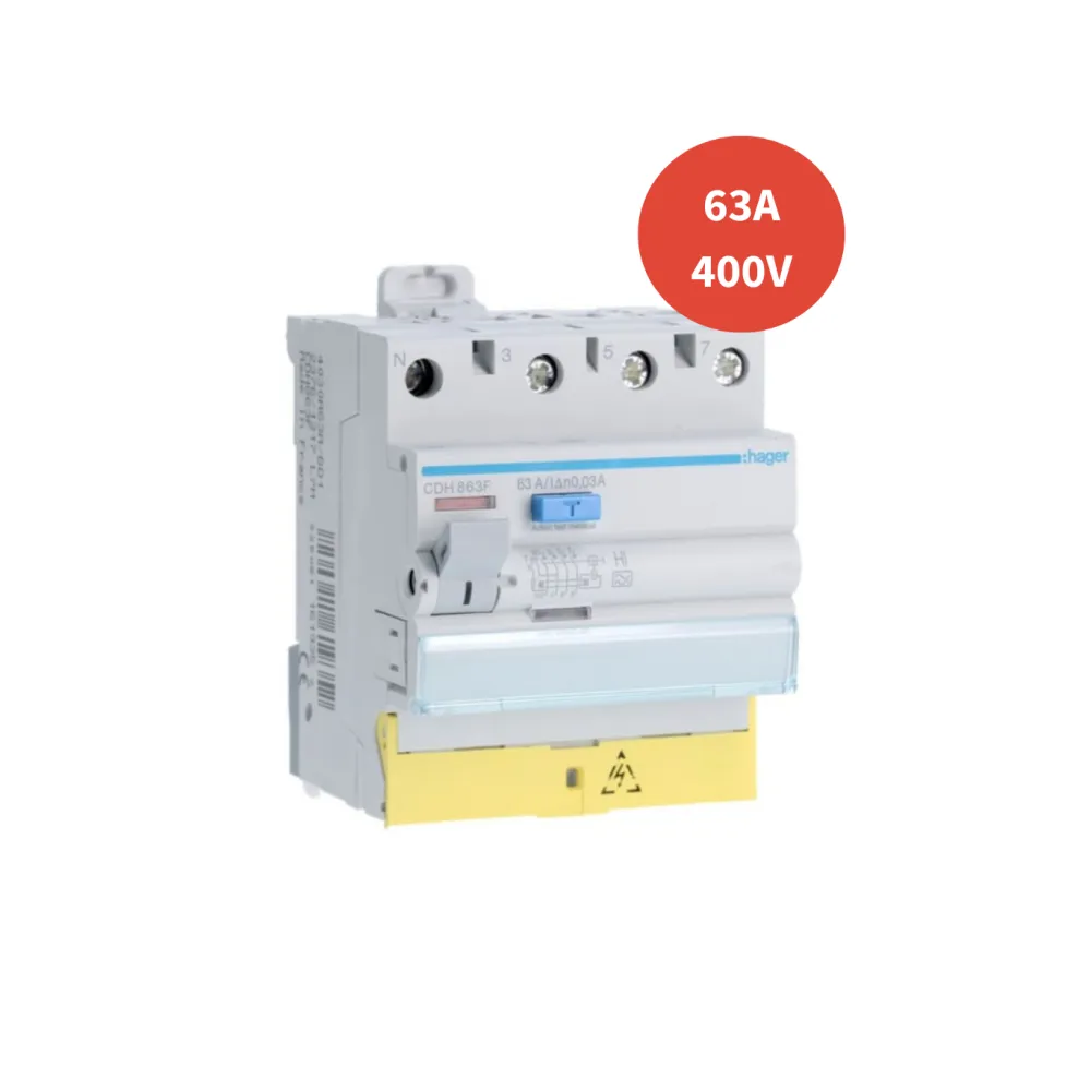 Interrupteur différentiel 2P 63A 30MA Type A