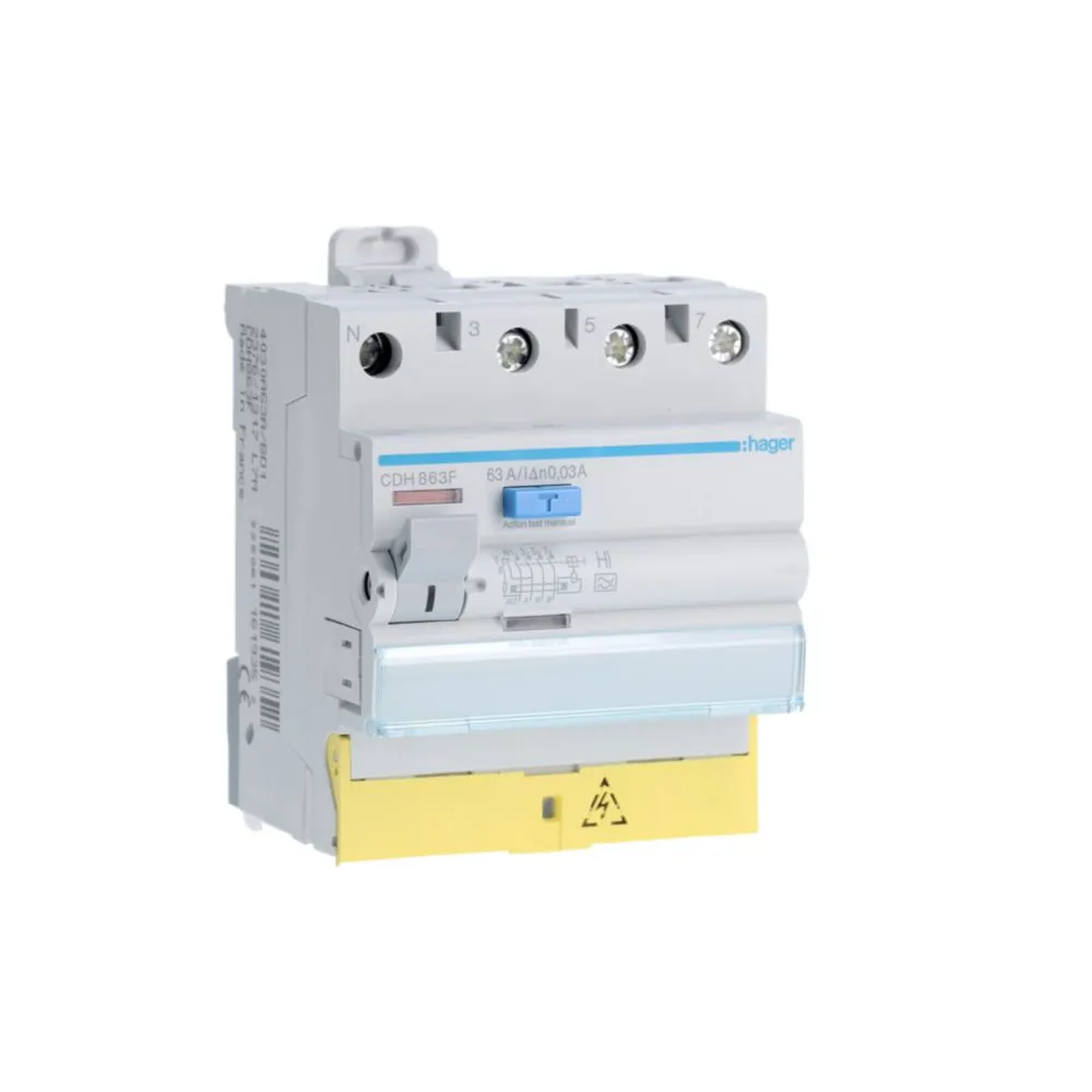 Interrupteur différentiel 2P 63A 30MA Type A