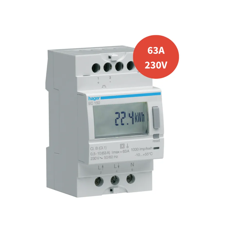 Compteur mono direct 63A 1M HA