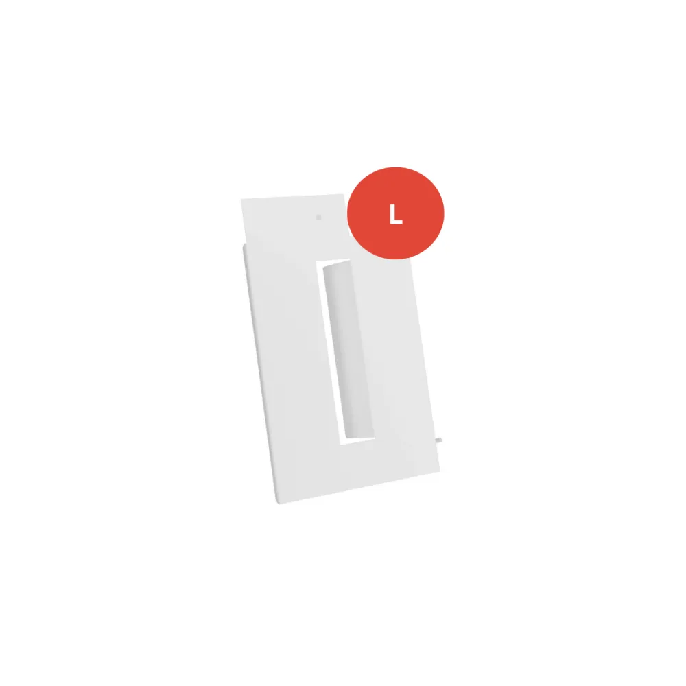 Joues latérales extension Decoclim Blanc RAL 9010 (L)