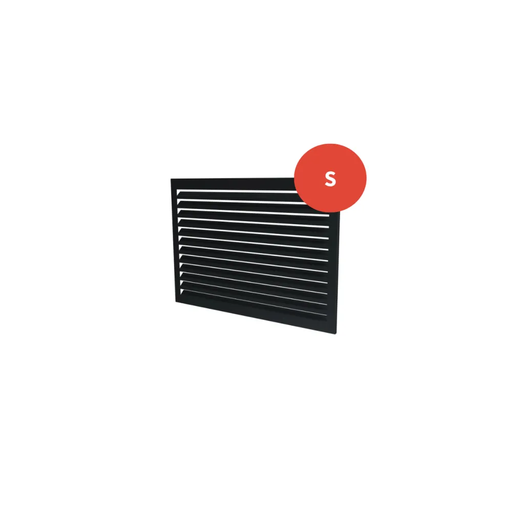 Face dos Decoclim Gris anthracite RAL 7016 (S)