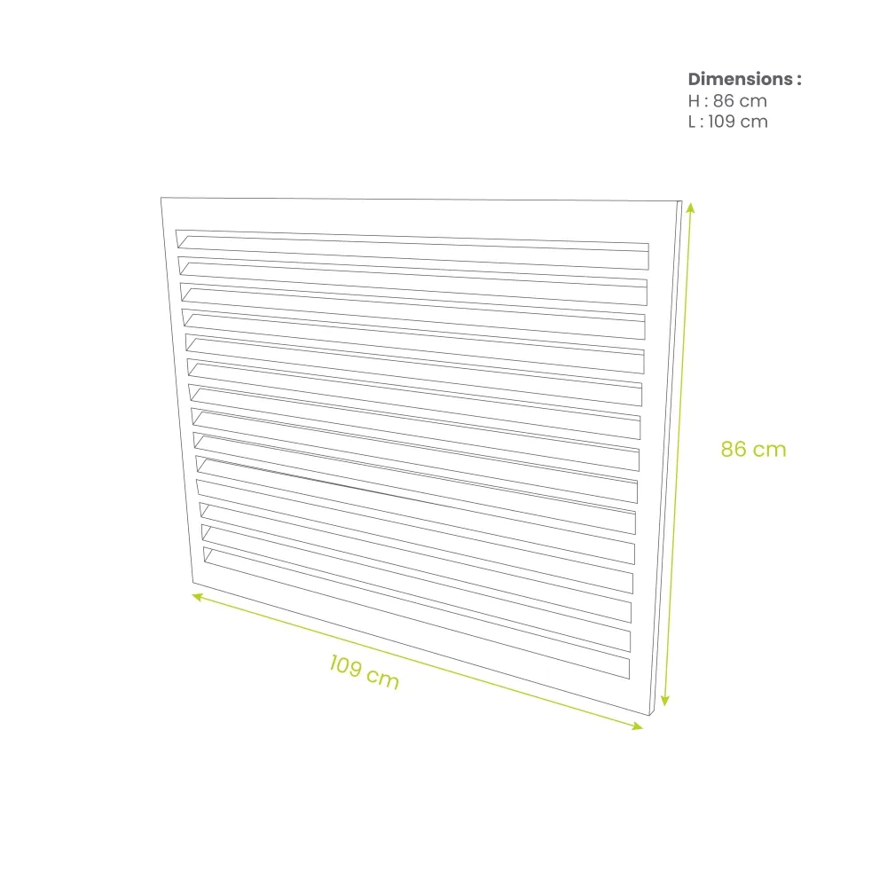 Face dos Decoclim ANTHRACITE RAL 7016
