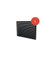 Face dos Decoclim Gris anthracite RAL 7016 (L)