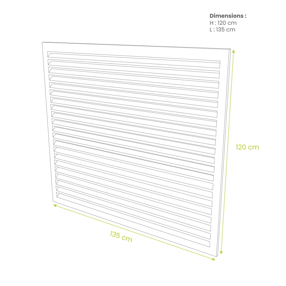 Face dos Decoclim Crème RAL 9001 (XL)