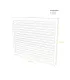 Face dos Decoclim Blanc RAL 9010 (L)