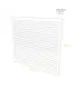 Face dos Decoclim Blanc RAL 9010 (XL)