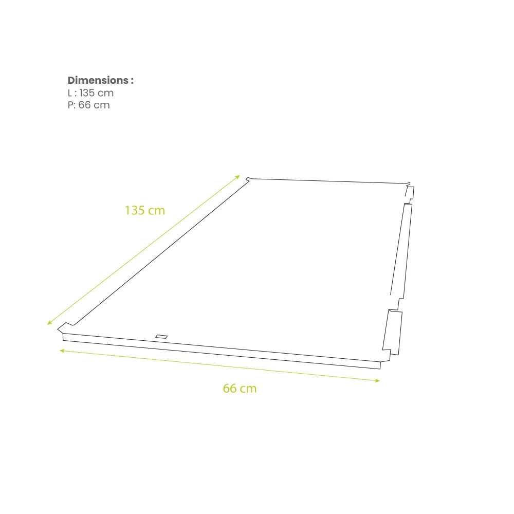 Sous face Decoclim Gris anthracite RAL 7016 (XL)