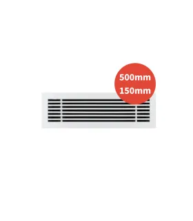 GRILLE LINEAIRE FIXE 500X150