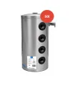 Bouteille de mélange STG acier 50L + bouchons