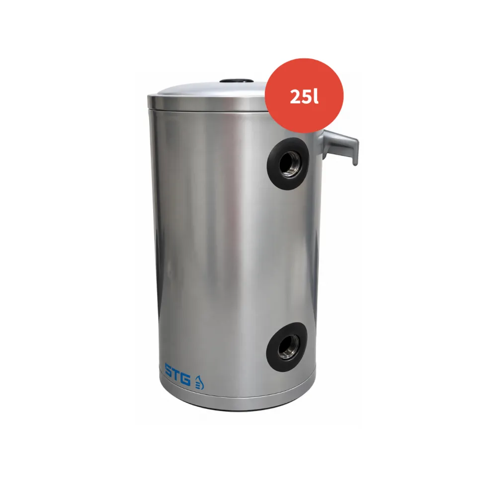 Bouteille de mélange STG acier 25L + bouchons