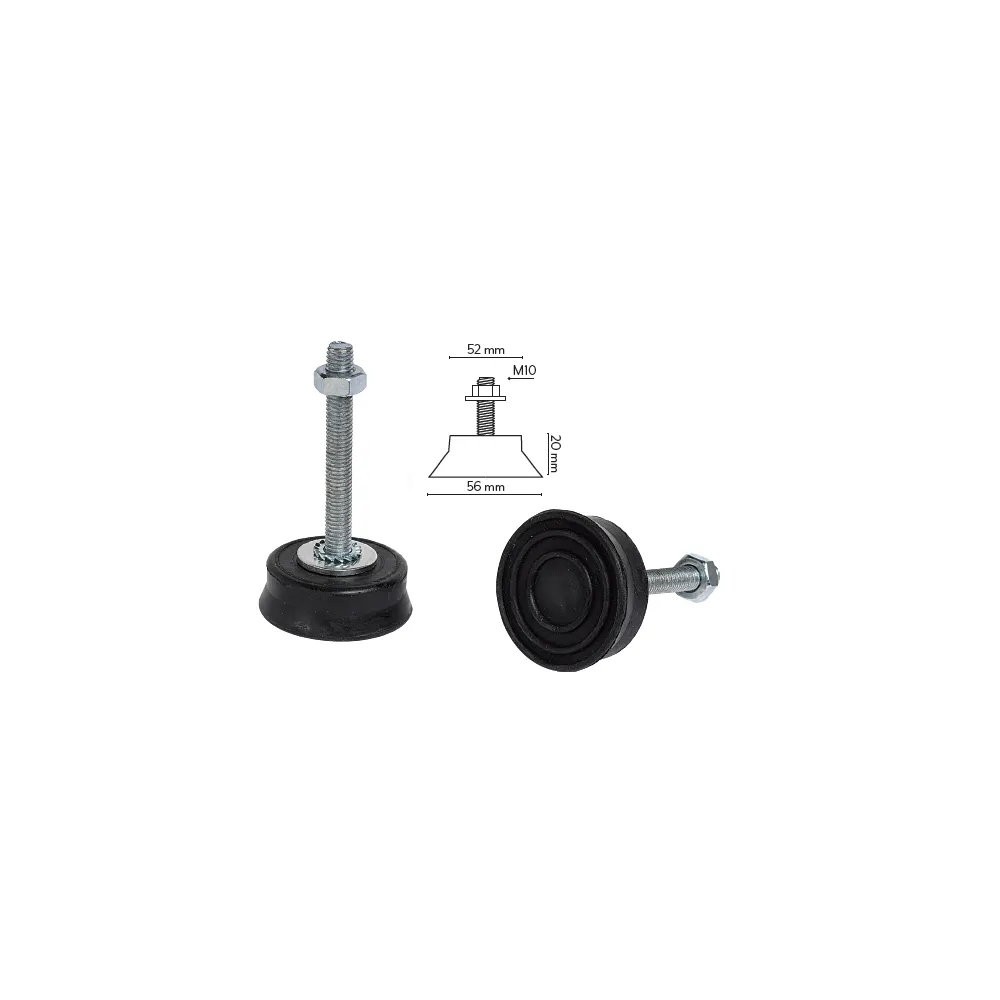 Pieds anti vibratiles réglables TIGM8 - 150KG