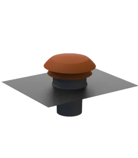 Chapeau toit plastique Ø160