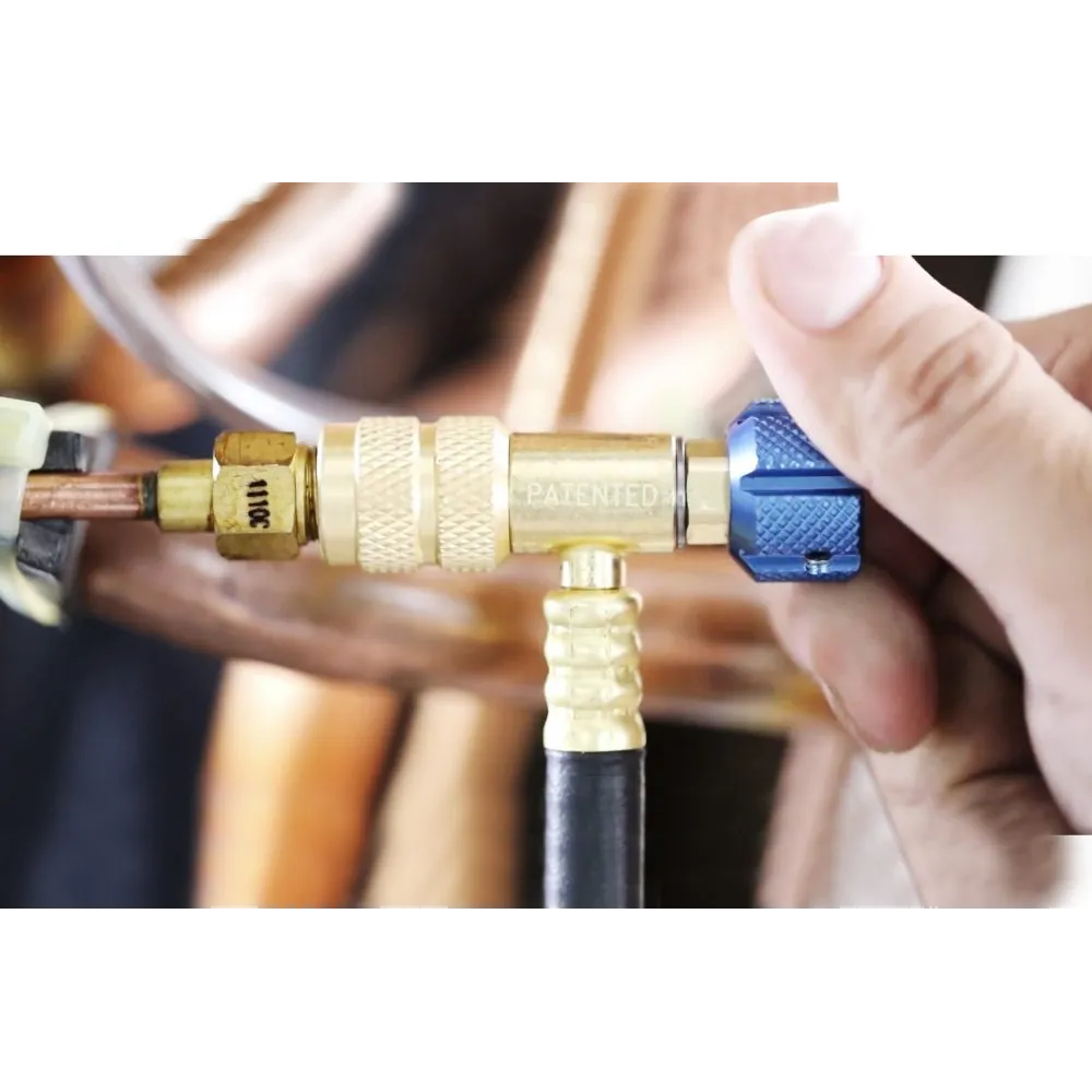 Flexibles de charge 1/4 - 5/16 avec vannes SAFE SEAL