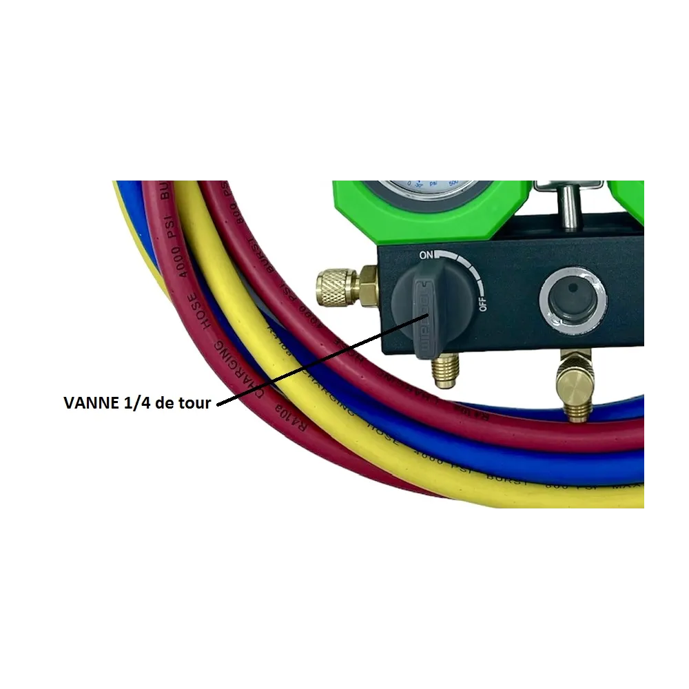 Manomètre aiguilles 2 voies R-32/R-410