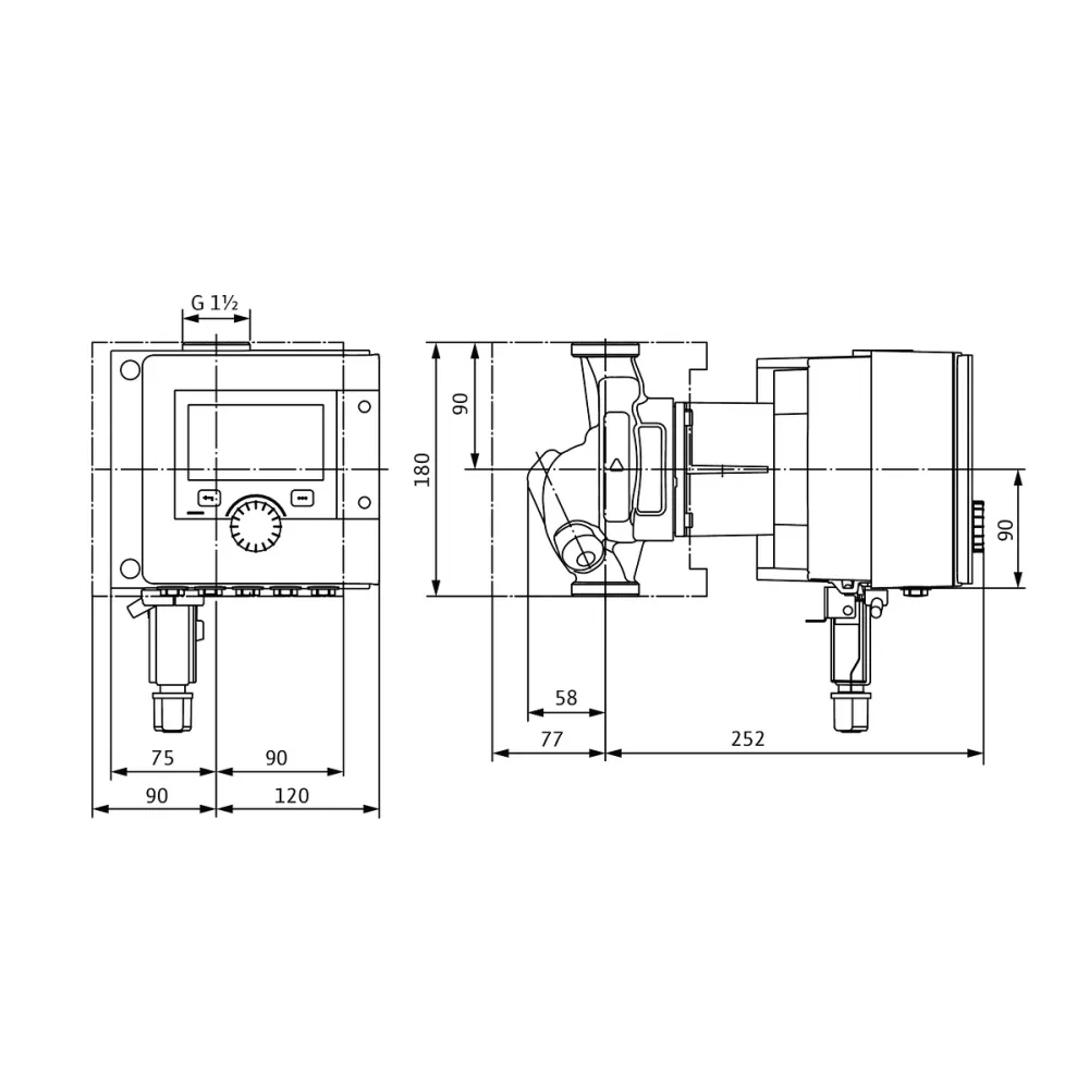 Circulateur Wilo Stratos MAXO-Z 25/0,5-6
