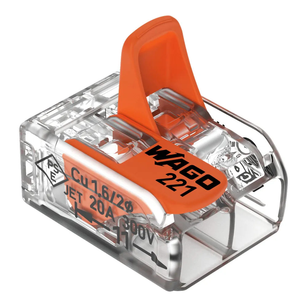 Borne de raccordement avec levier WAGO