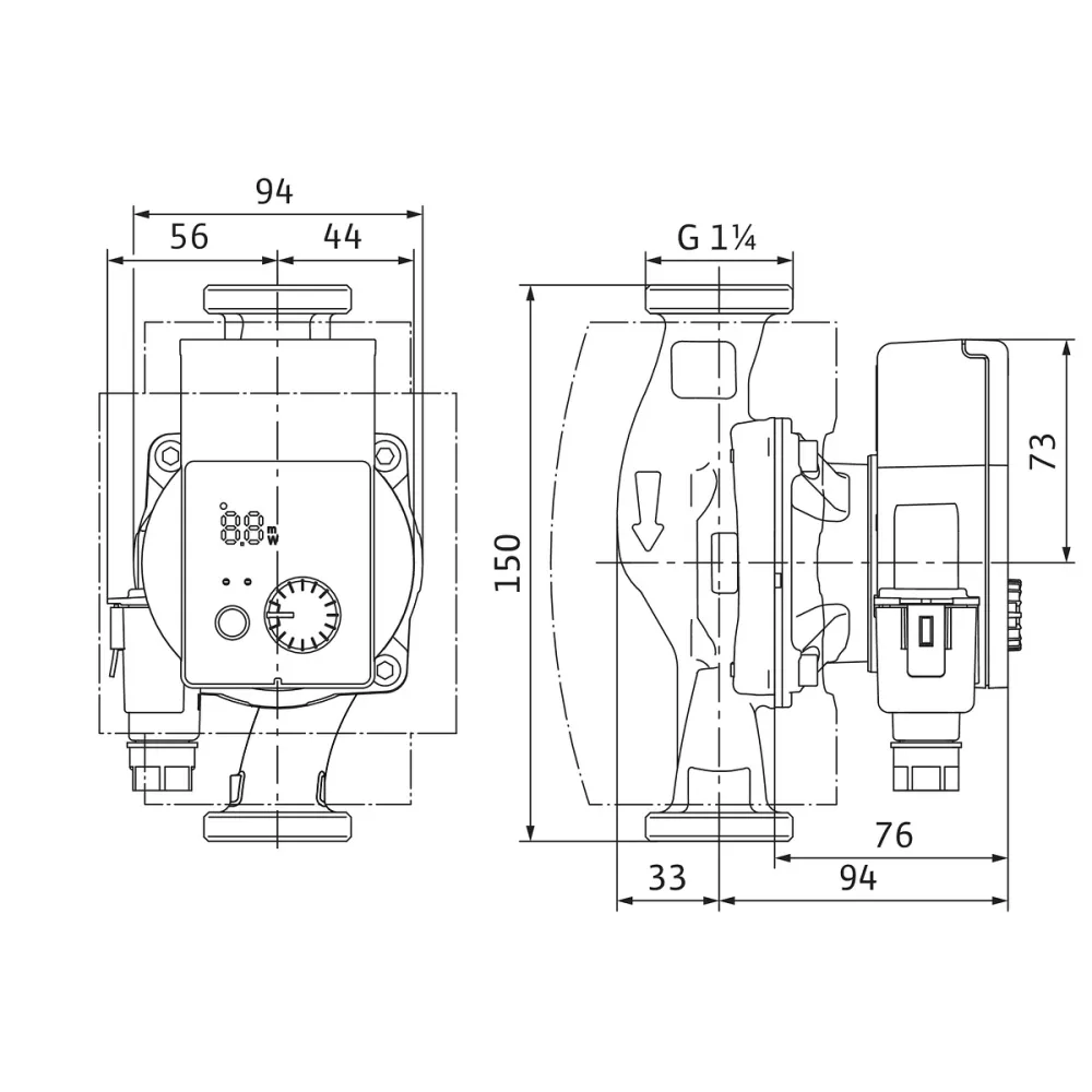 Circulateur Wilo Yonos PICO-Z 20/0,5-4