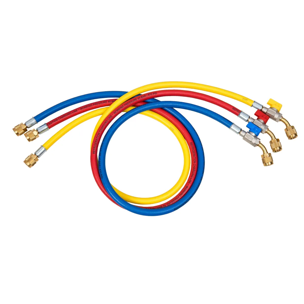 Flexibles de charge 1/4 ou 5/16 avec vannes