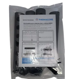 Kit d'isolation collecteur acier inoxydable