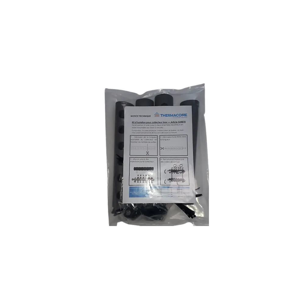 Kit d'isolation collecteur acier inoxydable