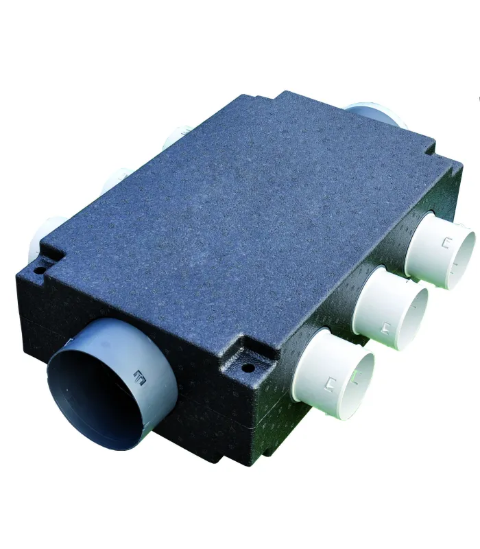 Plénum répartiteur isolé 8 Piquageuages pour optimea et ultimo