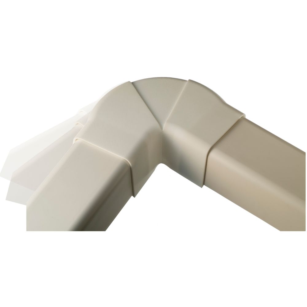 Coude 90 à plat variable pour goulotte