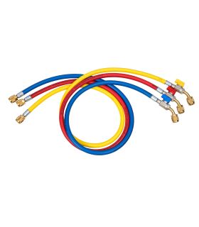 Set de 3 tuyaux de charge 1,5ml + vannes 45°