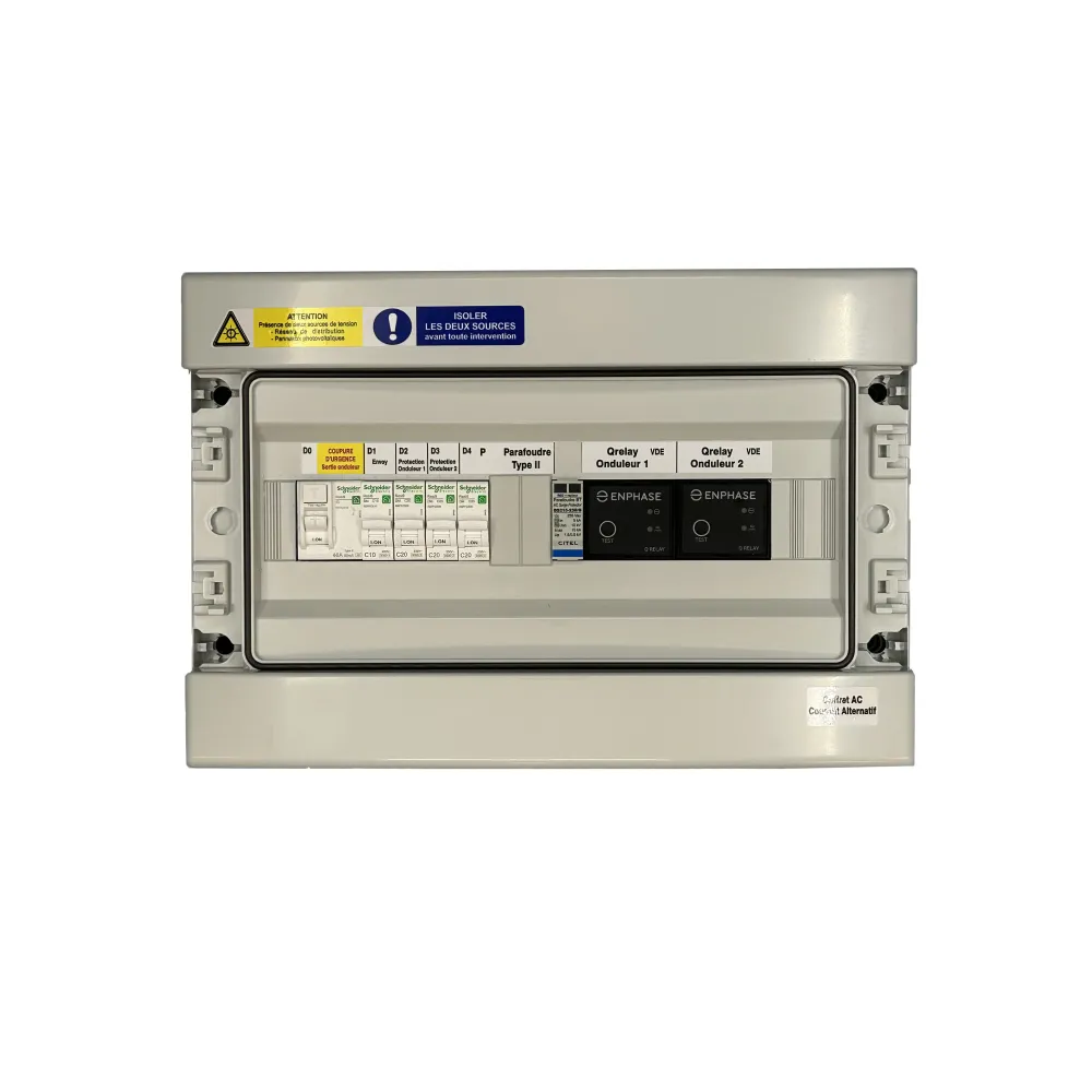 COFFRET AC MONOPHASÉ 2 QRELAY